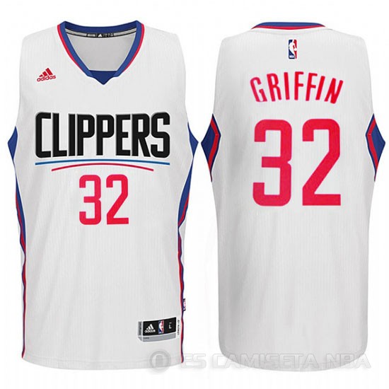 Camiseta Griffi #32 Los Angeles Clippers Blanco - Haga un click en la imagen para cerrar